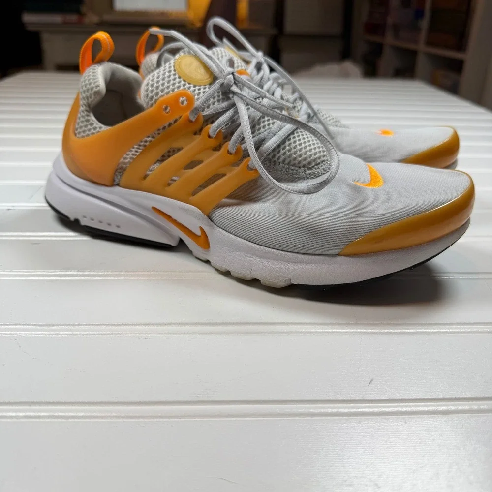 Nike Air Presto Grey Orange Youth 7Y Womens 8.5 Running Shoes 833878-004 - Picture 1 of 8